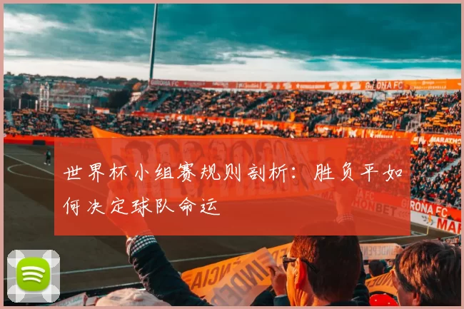 世界杯小组赛规则剖析:胜负平如何决定球队命运