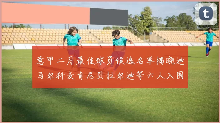 意甲二月最佳球员候选名单揭晓迪马尔科麦肯尼贝拉尔迪等六人入围