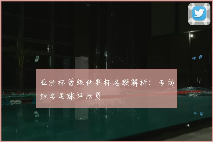亚洲杯晋级世界杯名额解析:专访知名足球评论员