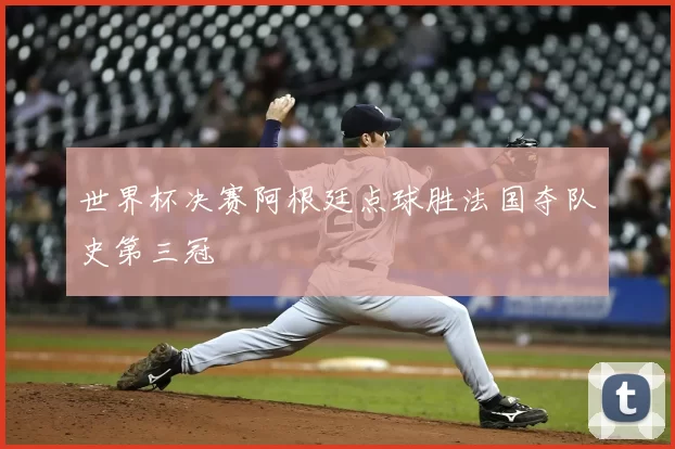 世界杯决赛阿根廷点球胜法国夺队史第三冠